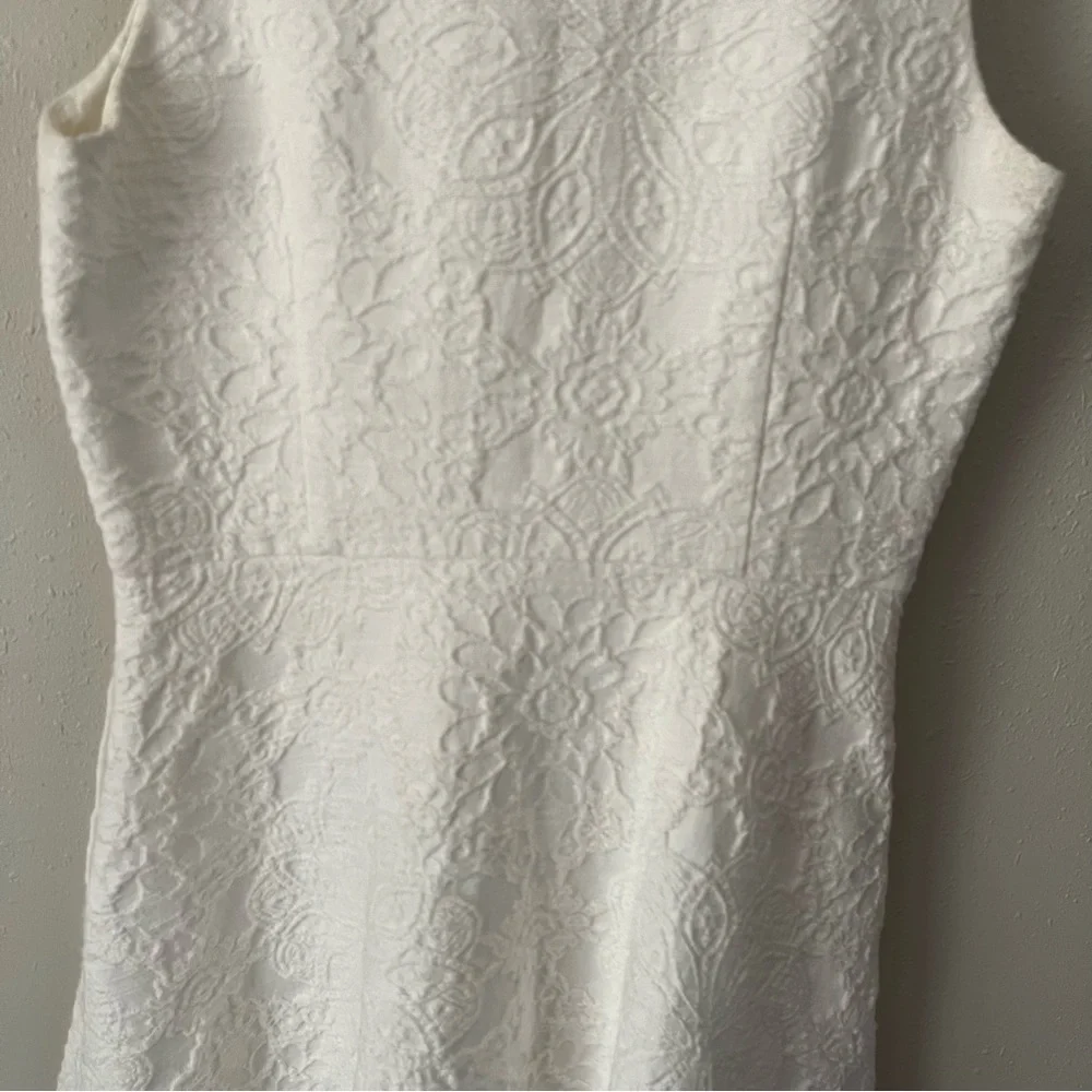 Leifsdottir High Tea Fit and flare Cocktail Dress in White Size 4 - Picture 11 of 12